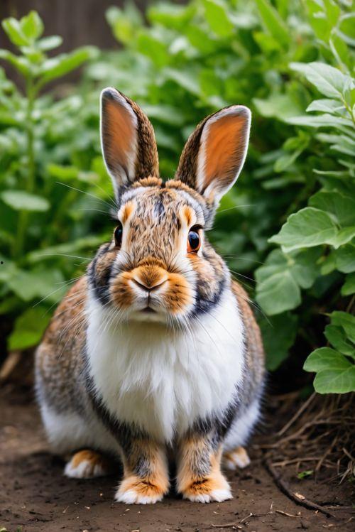 兔兔的照片,毛茸茸的小可爱瞬间捕获心