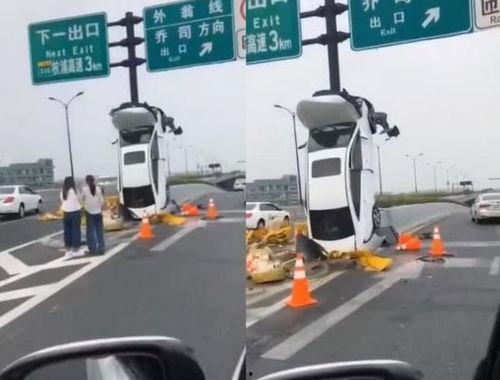 女司机事故搞笑,事故现场笑料百出